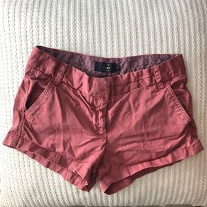 JCrew 4 way stretch Chino shorts in salmon